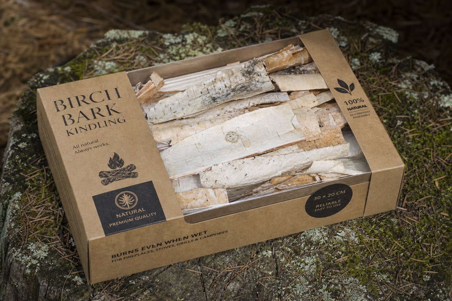Береста для розжига в Приозерске